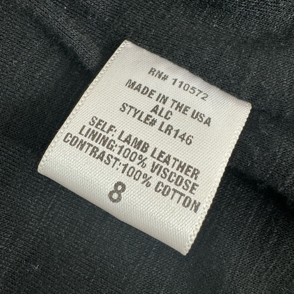 A.L.C. Black and Navy Leather Jacket - Picture 7 of 7